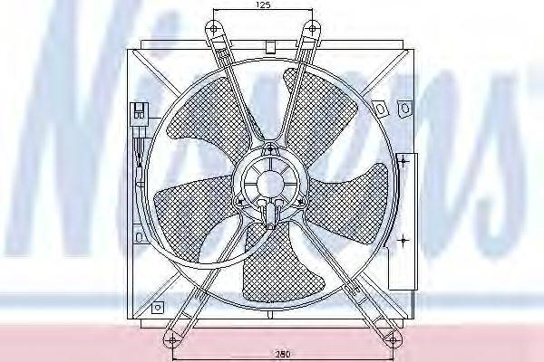 Вентилятор системы охлаждения двигателя NISSENS 85330