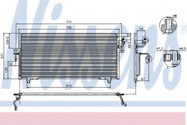 Конденсатор кондиционера NISSENS 94299