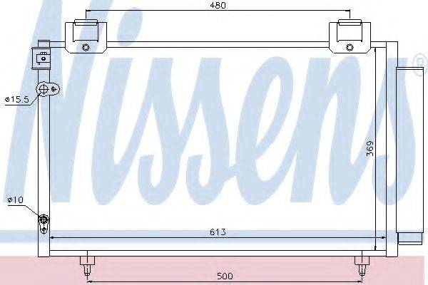 Конденсатор кондиционера NISSENS 94730