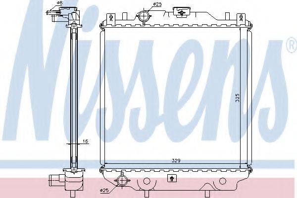 Радиатор охлаждения двигателя