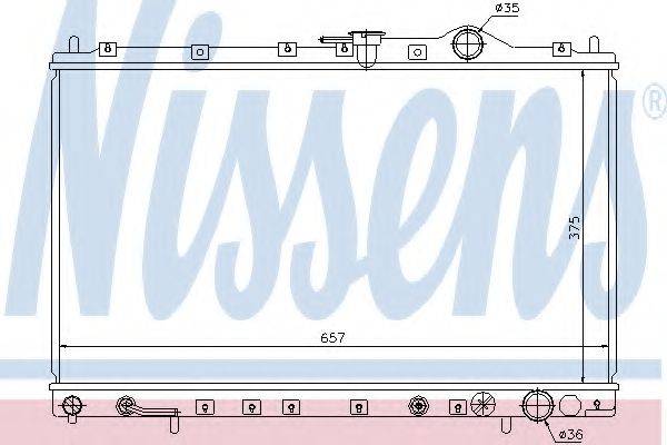 Радиатор охлаждения двигателя