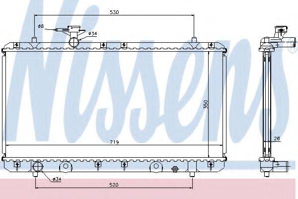 Радиатор охлаждения двигателя