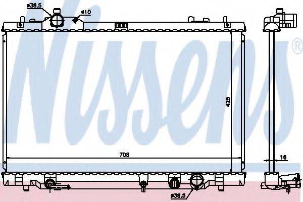 Радиатор охлаждения двигателя