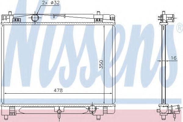 Радиатор охлаждения двигателя