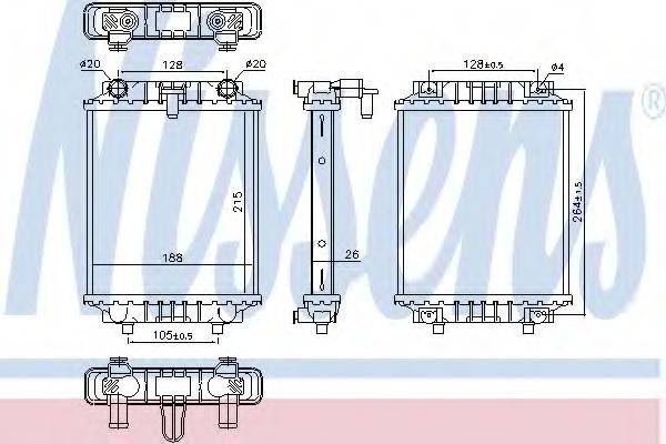 Радиатор охлаждения двигателя