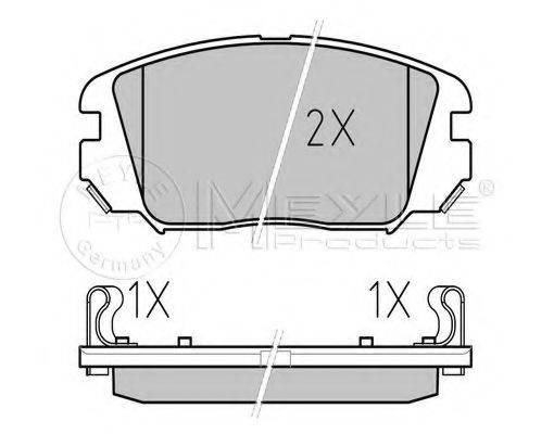 Тормозные колодки MEYLE 025 246 1817/W