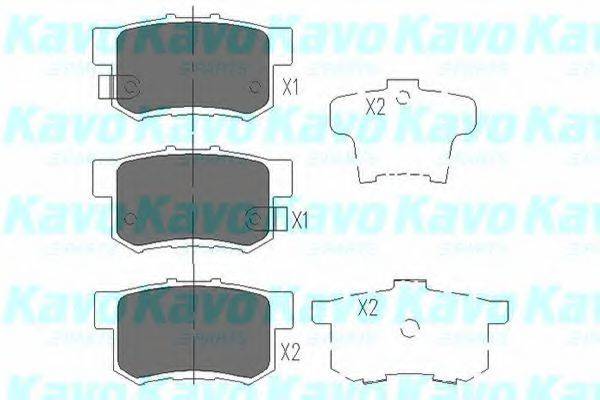 Тормозные колодки KAVO PARTS KBP-2008