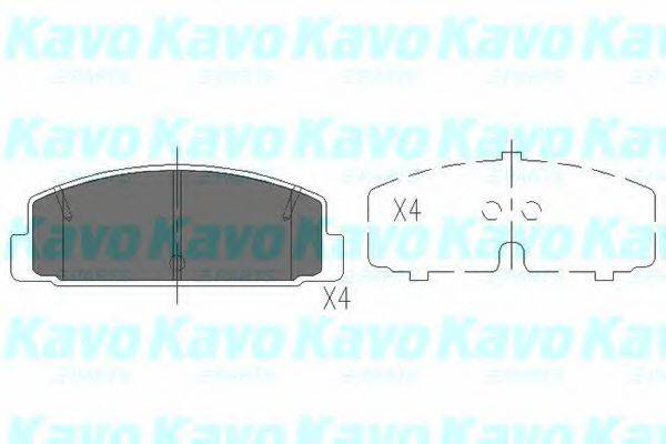 Тормозные колодки KAVO PARTS KBP-4506