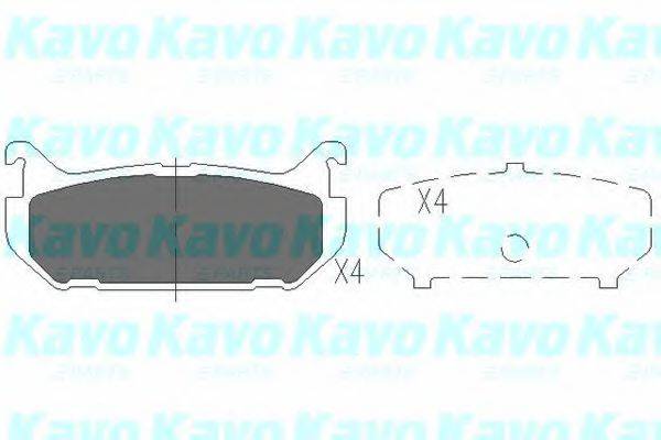 Тормозные колодки KAVO PARTS KBP-4508