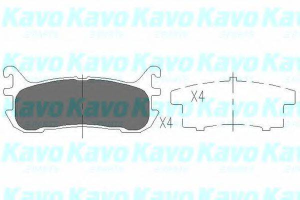 Тормозные колодки KAVO PARTS KBP-4540