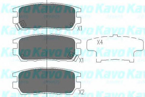 Тормозные колодки KAVO PARTS KBP-5504