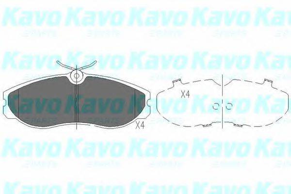 Тормозные колодки KAVO PARTS KBP-6506