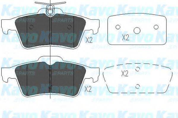 Тормозные колодки KAVO PARTS KBP-6554