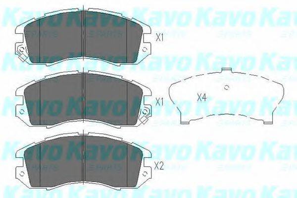 Тормозные колодки KAVO PARTS KBP-8010