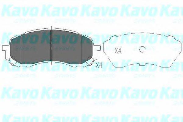 Тормозные колодки KAVO PARTS KBP-8018