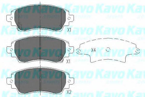 Тормозные колодки KAVO PARTS KBP-9010