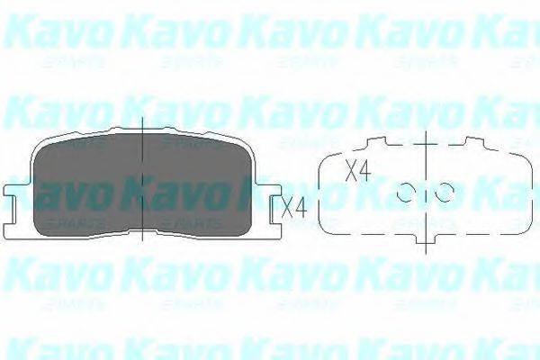 Тормозные колодки KAVO PARTS KBP-9077