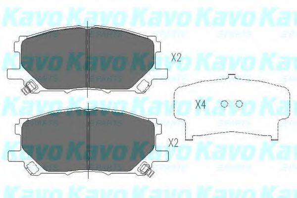 Тормозные колодки KAVO PARTS KBP-9080