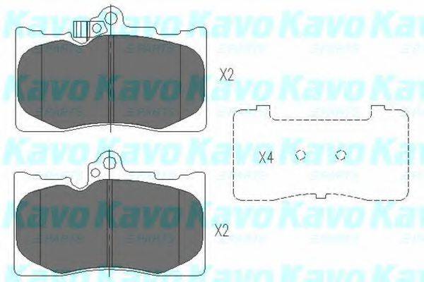 Тормозные колодки KAVO PARTS KBP-9085