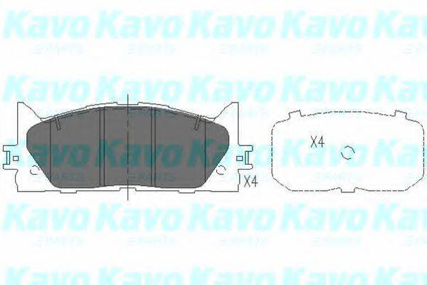 Тормозные колодки KAVO PARTS KBP-9087