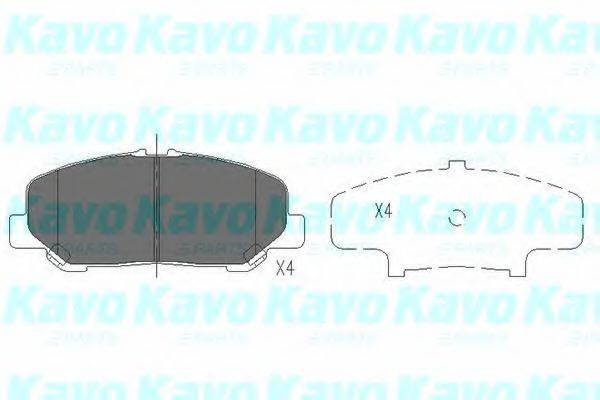 Тормозные колодки KAVO PARTS KBP-9101
