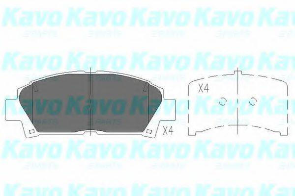 Тормозные колодки KAVO PARTS KBP-9110
