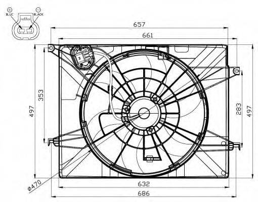 Вентилятор системы охлаждения двигателя