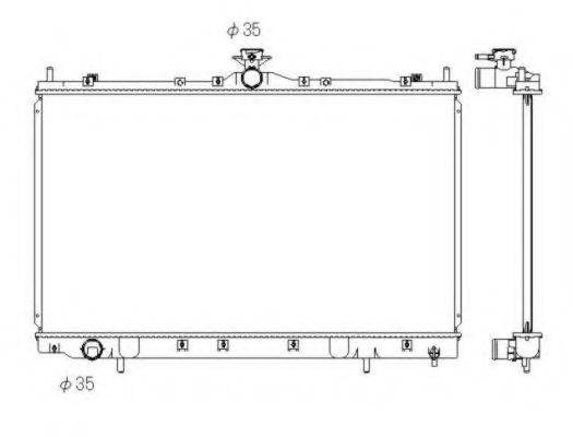 Радиатор охлаждения двигателя