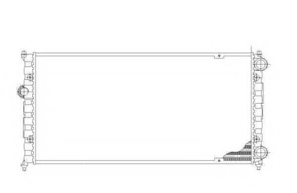 Радиатор охлаждения двигателя