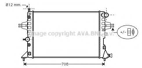 Радиатор охлаждения двигателя AVA QUALITY COOLING OLA2254