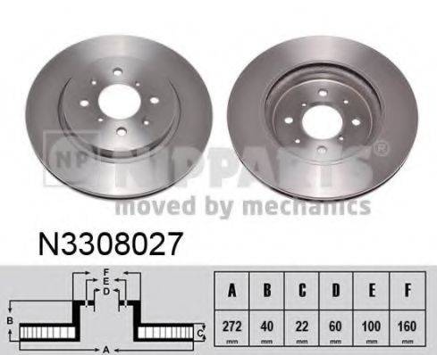 Тормозной диск NIPPARTS N3308027