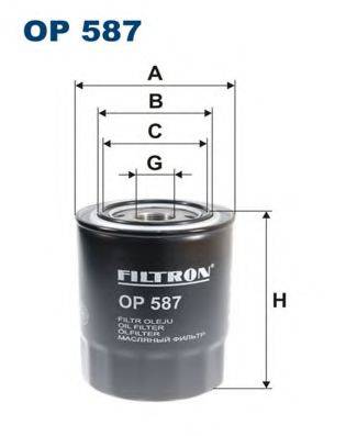 Фильтр масляный ДВС FILTRON OP587 Фильтр масляный ДВС FILTRON OP587