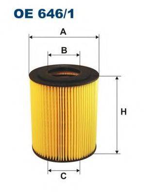Фильтр масляный ДВС FILTRON OE646/1 Фильтр масляный ДВС FILTRON OE646/1