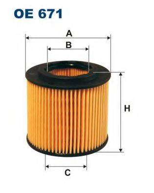 Фильтр масляный ДВС  FILTRON OE671