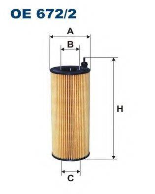 Фильтр масляный ДВС FILTRON OE672/2 Фильтр масляный ДВС FILTRON OE672/2