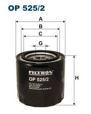 Фильтр масляный ДВС  FILTRON OP525/2