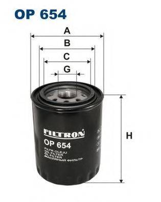 Фильтр масляный ДВС  FILTRON OP654