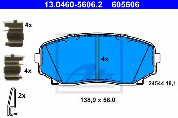 Тормозные колодки ATE 13.0460-5606.2