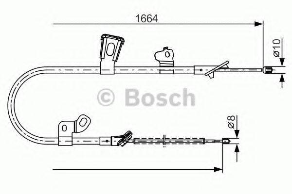 Трос, стояночная тормозная система BOSCH 1 987 482 219