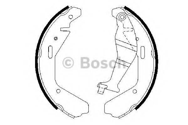 Тормозные колодки барабанные BOSCH 0 986 487 707