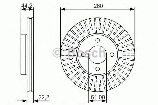 Тормозной диск BOSCH 0 986 479 090