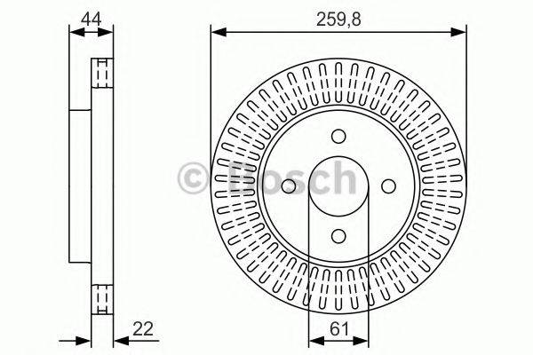 Тормозной диск BOSCH 0 986 479 U02