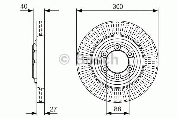 Тормозной диск BOSCH 0 986 479 V29