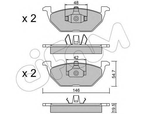 Тормозные колодки CIFAM 822-211-1