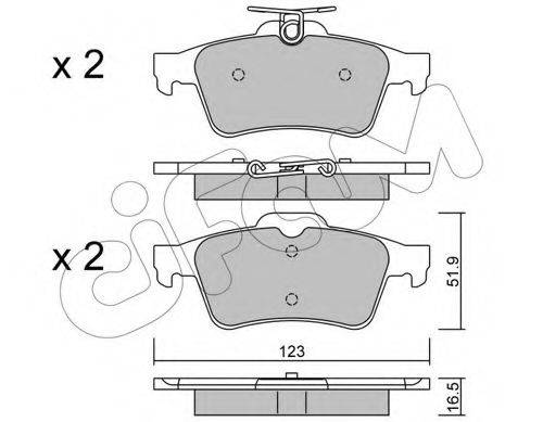 Тормозные колодки CIFAM 822-337-1