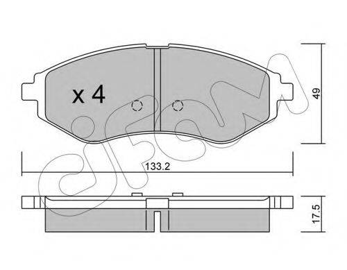 Тормозные колодки CIFAM 822-508-0