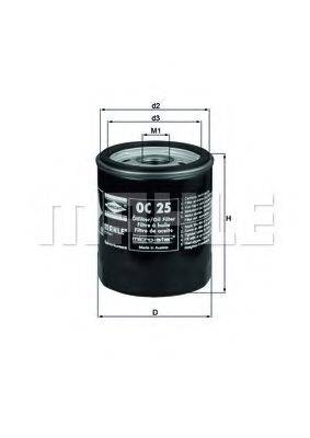 Фильтр масляный ДВС KNECHT OC 25 Фильтр масляный ДВС KNECHT OC 25