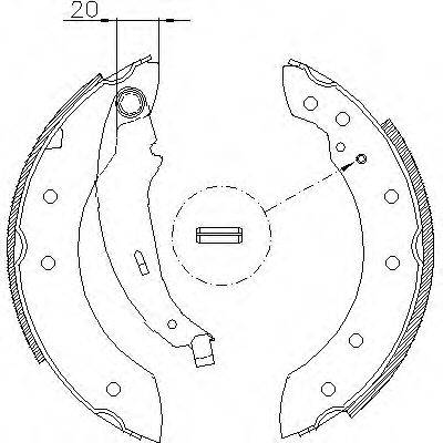 Тормозные колодки барабанные