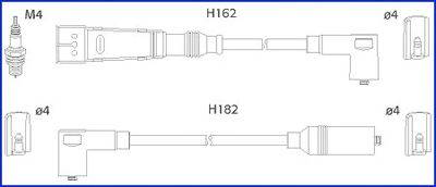 Комплект проводов зажигания HITACHI 134704