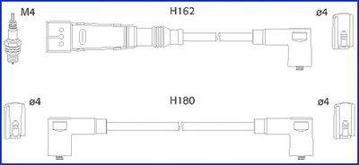 Комплект проводов зажигания HITACHI 134707